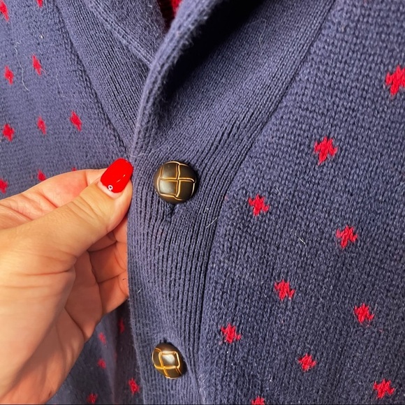 Men’s Merona Button Down Navy Cardigan Sweater - Picture 6 of 10